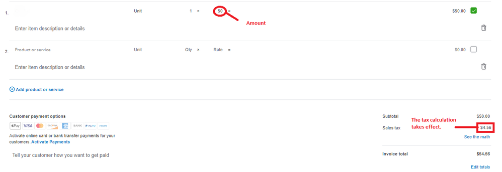 Add value on invoice.PNG