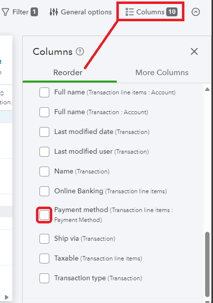 To edit DEPOSIT DETAIL COLUMNS - PAYMENT METHOD.png