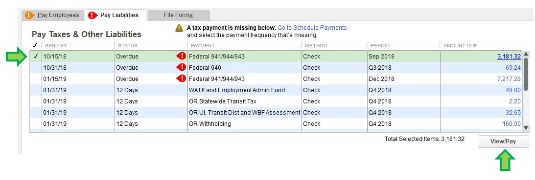 Solved How Do I Clear A Payroll Liability Amount In The Payroll Center