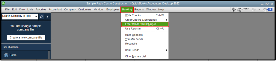 banking-enter credit card charges.PNG