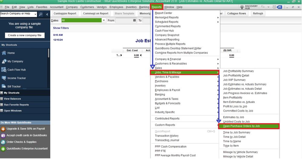 Open Purchase Orders by Job report.jpg