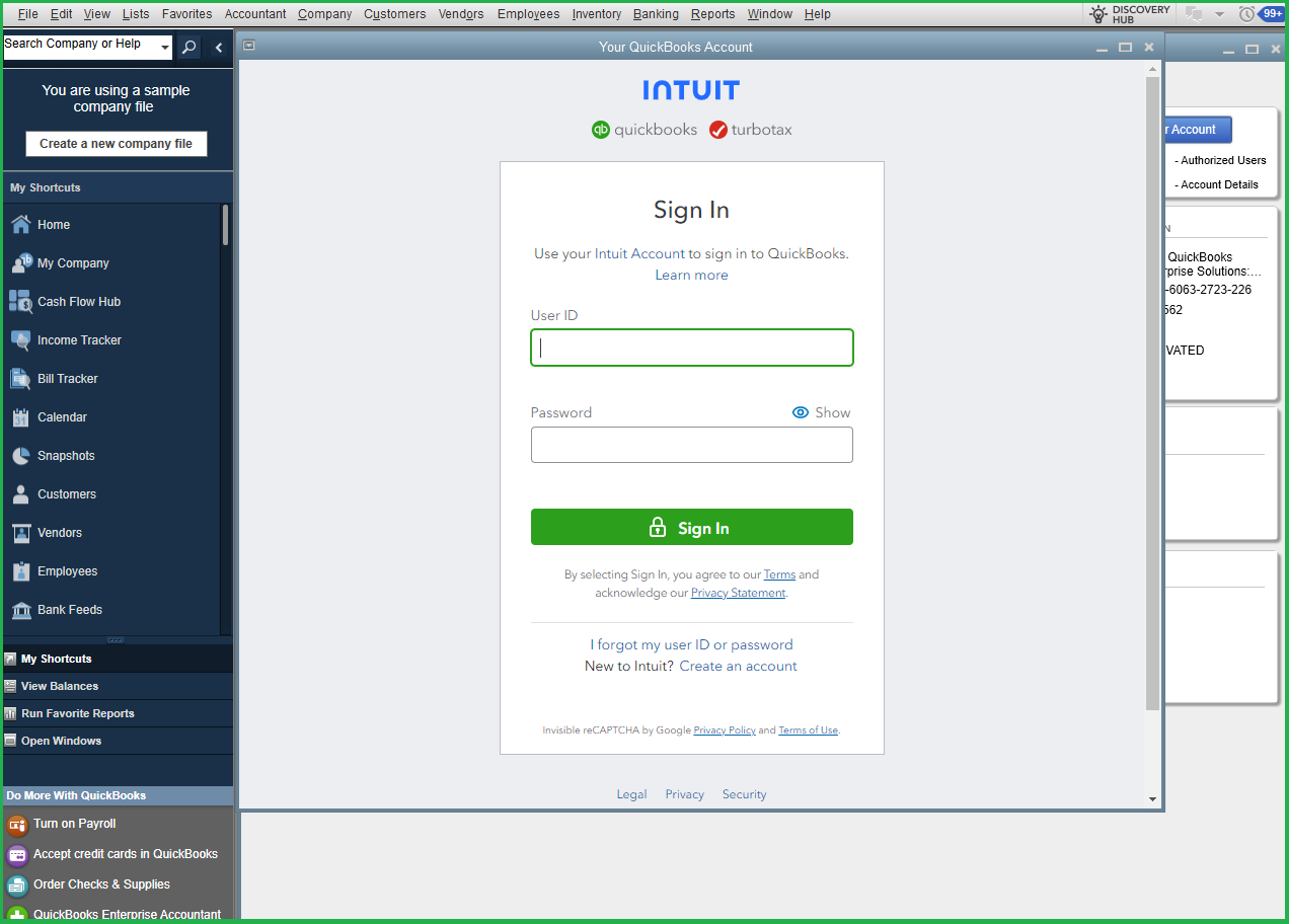QB Desktop 2020 Sign in now fails with 