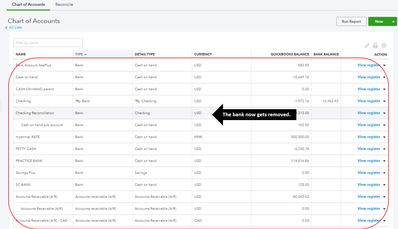 Solved: How do I delete an account from the chart of accounts. What has