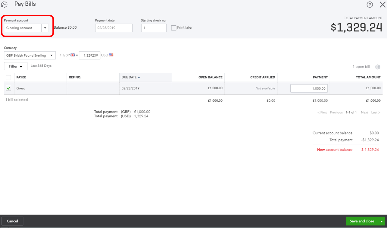 Solved How To Input Payment In A Different Currency Than