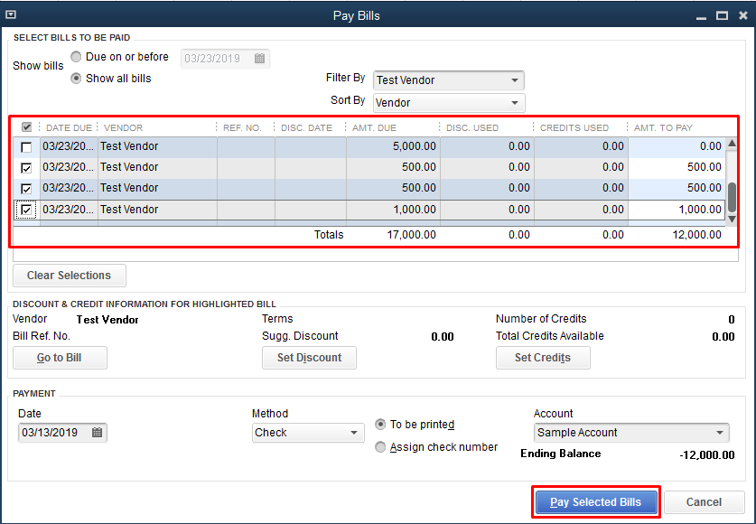 How to Apply Credit to Bill in Quickbooks  