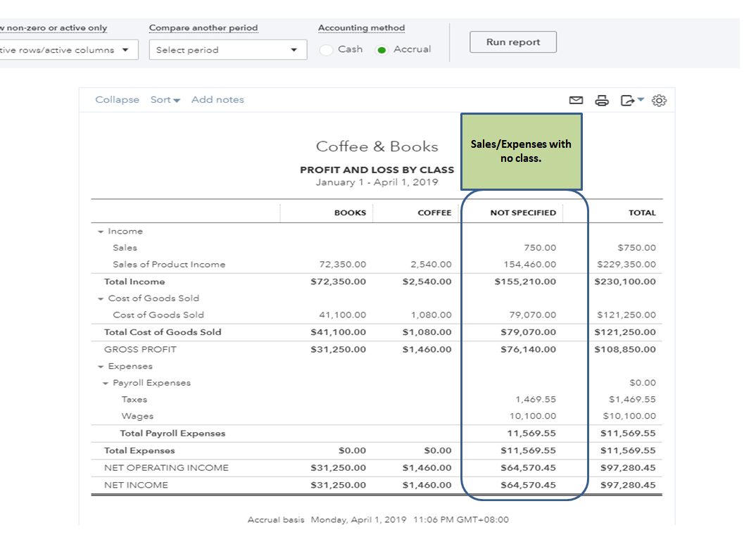 When I review my bank deposits I categorize them as product sales