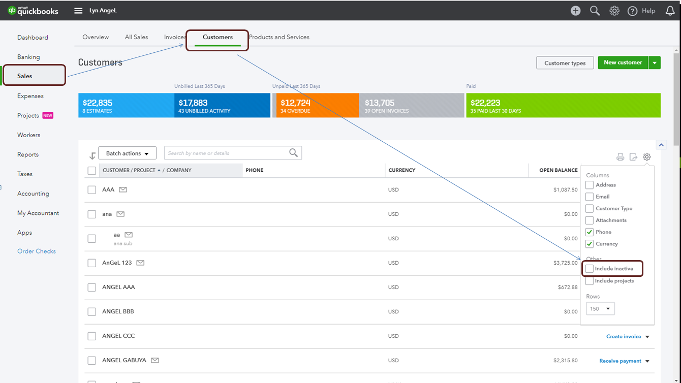 How to delete customer from Quickbooks?