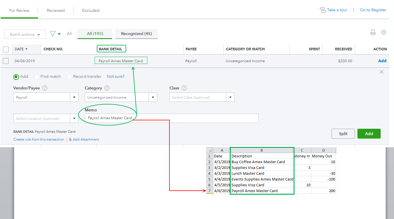 Solved: Importing Credit Card Transactions