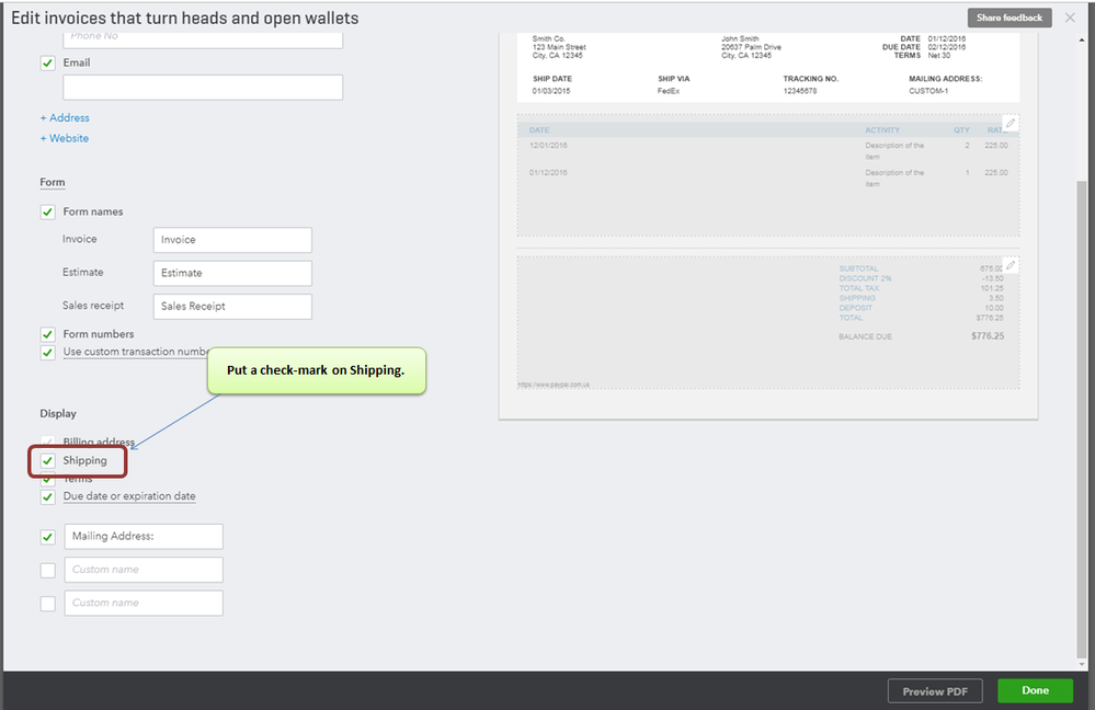 print inventory labels from quickbooks