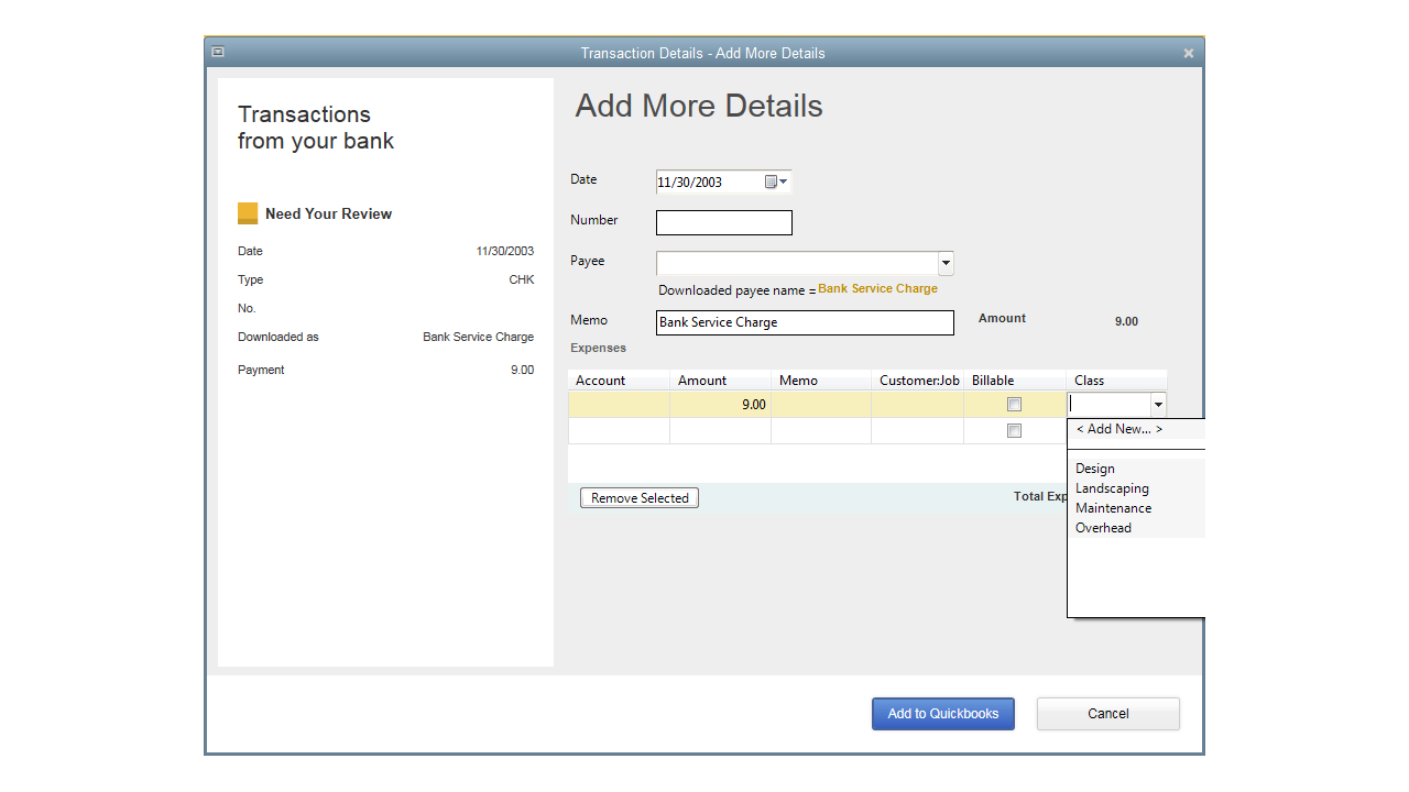 I Want To Change The Class On Multiple Transactions Instead Of Plowing ...