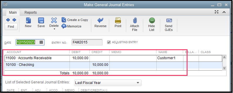 How do I record NSF donor check?