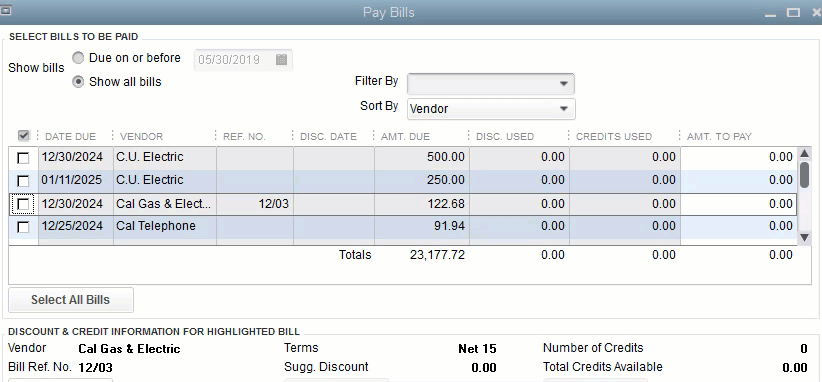 How To Apply Vendor Credit To Bill In Quickbooks Desktop