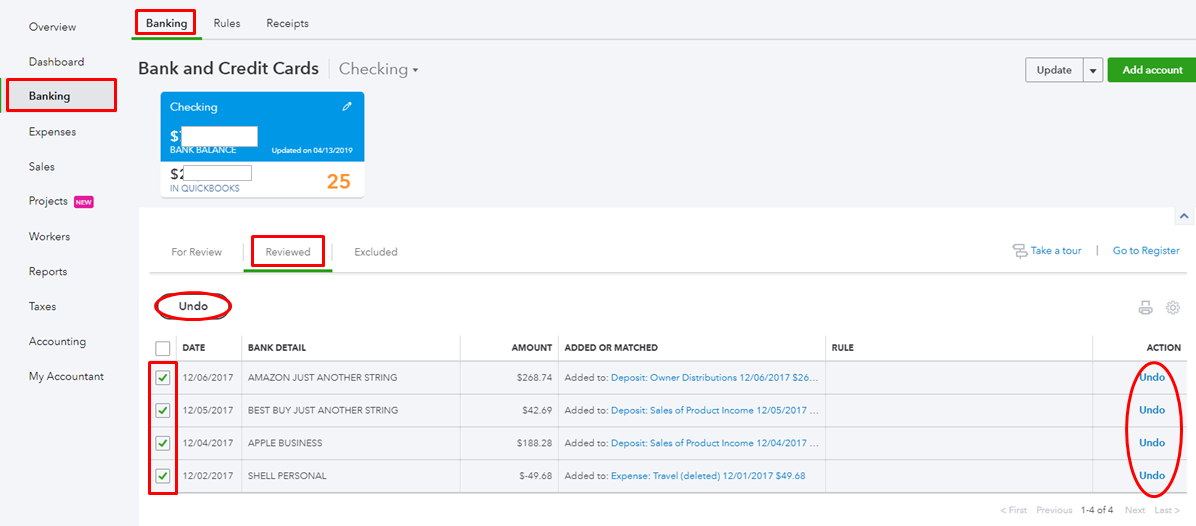 Cash from Square import showing up in Undeposited Funds