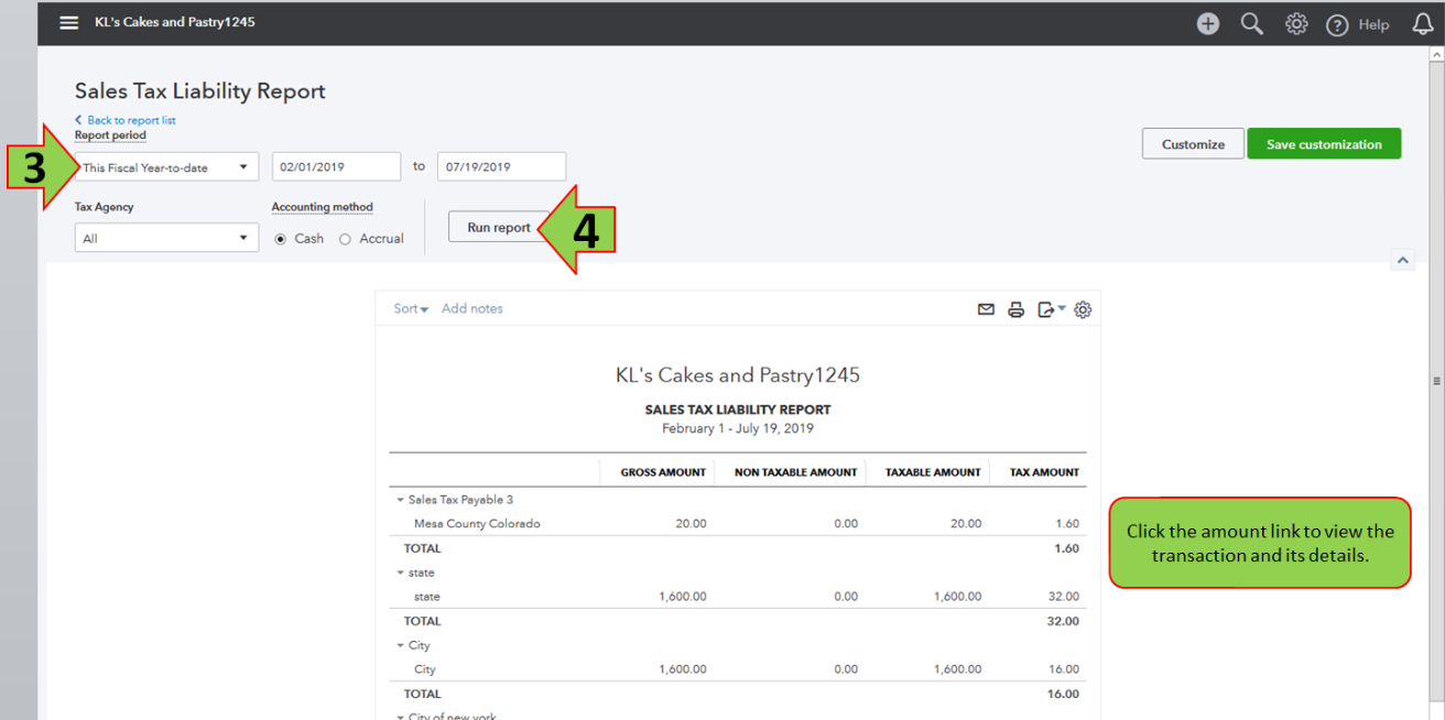 How do I find the "total gross sales" in order to fill our my sales tax
