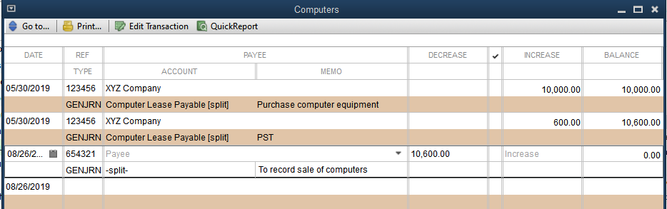 How do I remove a fixed asset (an old vehicle that the business no 