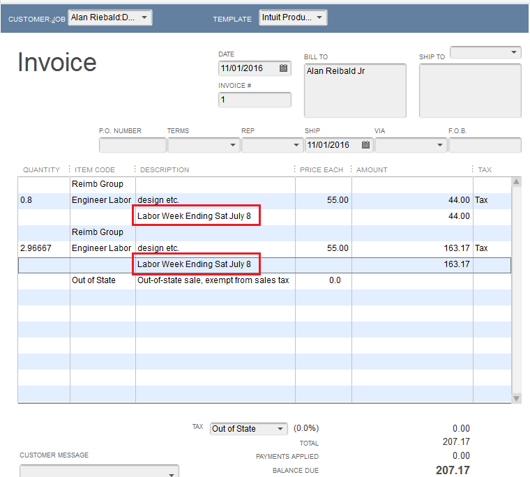 details in intem choosing