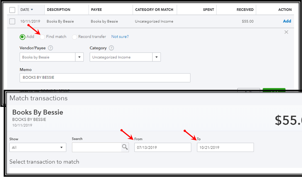 match transactions.PNG