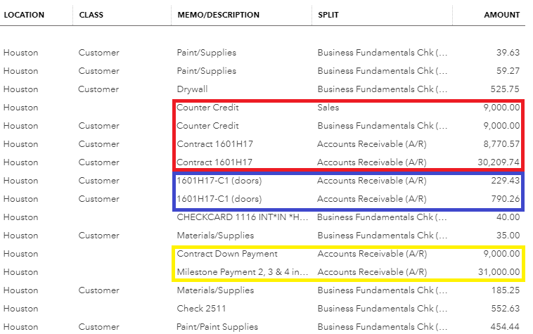 just one customer glimpse at whacky transactions