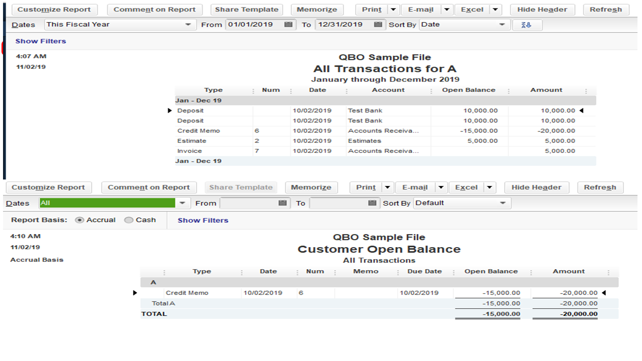 Solved How do I record down payments and then later invoice the
