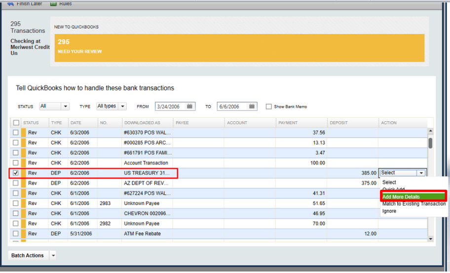 Intuit Merchant Services Not Recording Deposits Co...