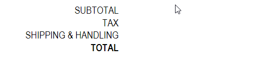 Estimate Summary Sample