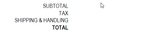 Estimate Summary Sample