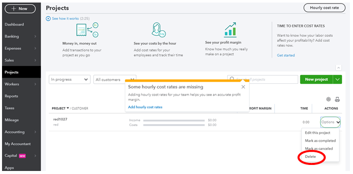 how to delete a project with bill4.png
