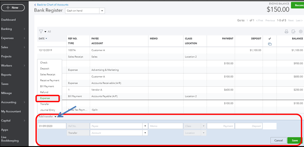 Solved How To Enter Multiple Expenses Together With Each Amount Date And Reference