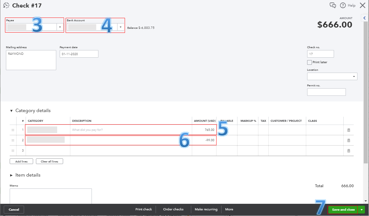 How do I record a Quickbooks Payments refund that