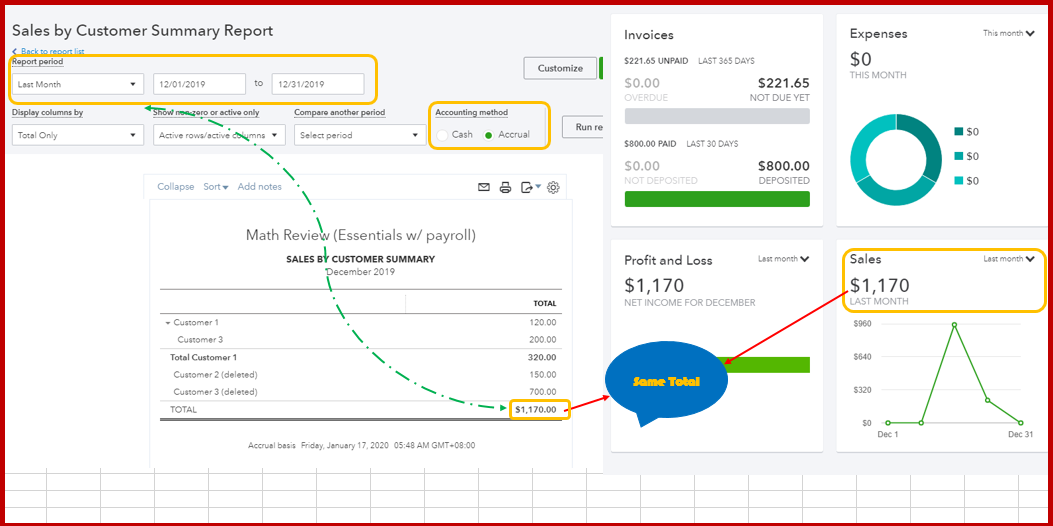 How do i add 2025 totals for quickbooks reports