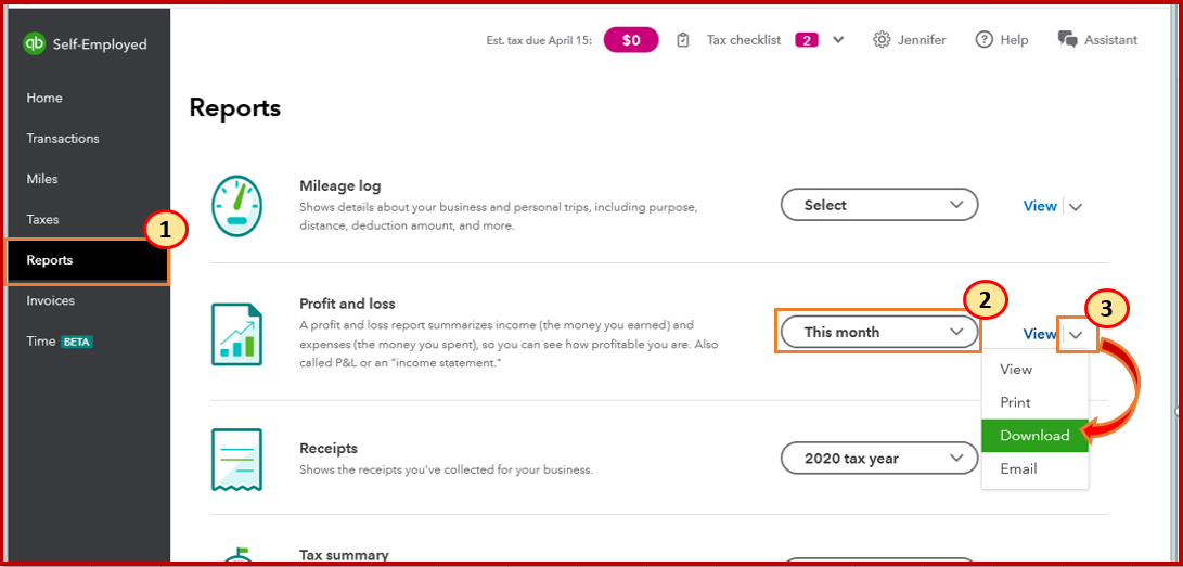 Quickbooks Self Employed No Way To Download A General Ledger For A Month In Excel Only Profit Loss In Adobe This Does Not Help