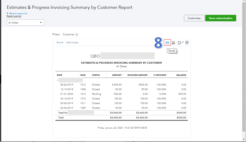 Estimates&ProgressInvoicingSummaryByCustomerReport2.PNG