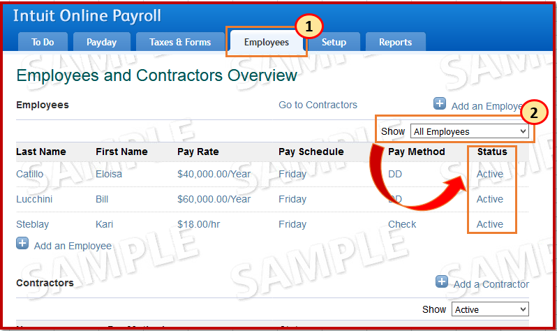 How do I remove a employee that quite from my intuit online payroll, so ...