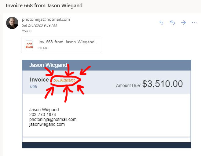 past due invoice email