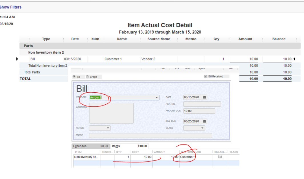 Solved: Qb Desktop: Show Vendors On Job Profitability Item Actual Cost 