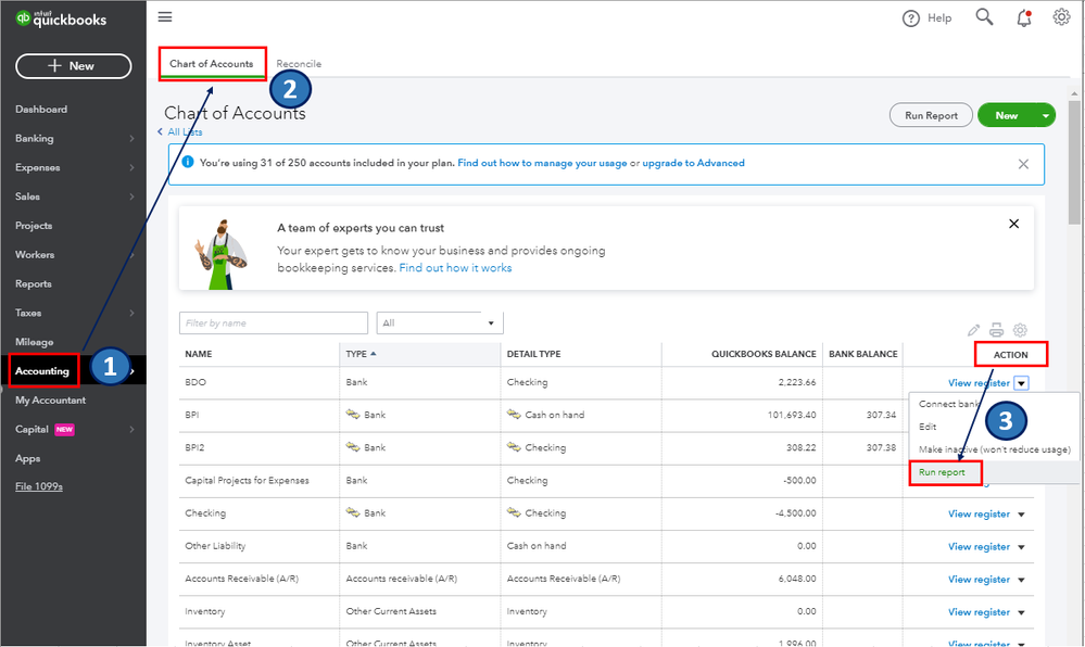 7 QBO COA Run report.PNG 7 QBO COA Run report.PNG