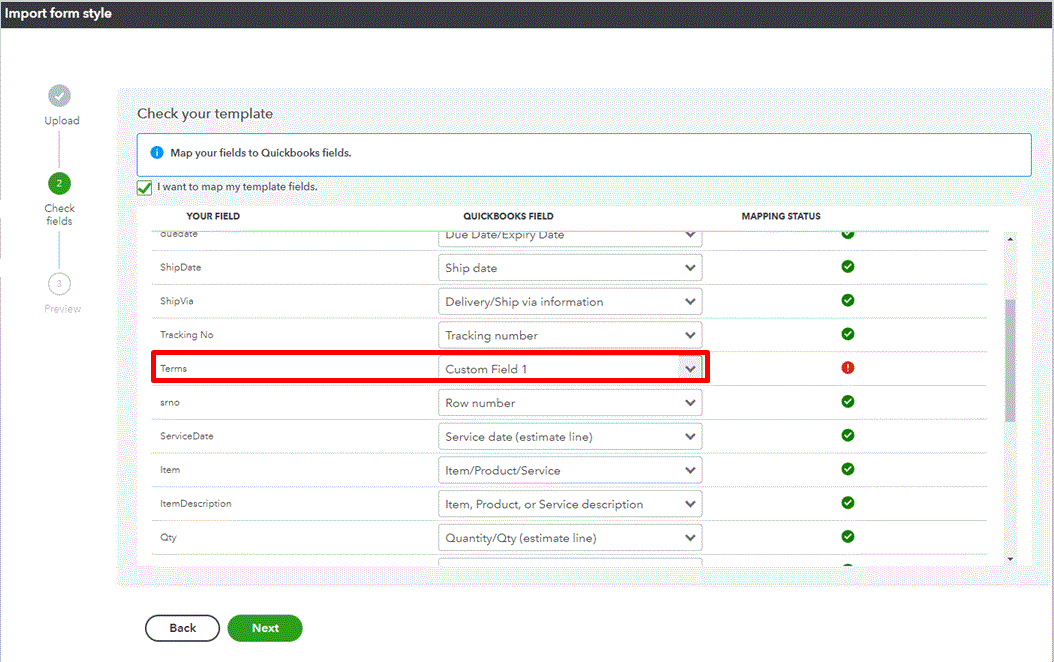 Setting up a custom form style Estimate. Everything works except the