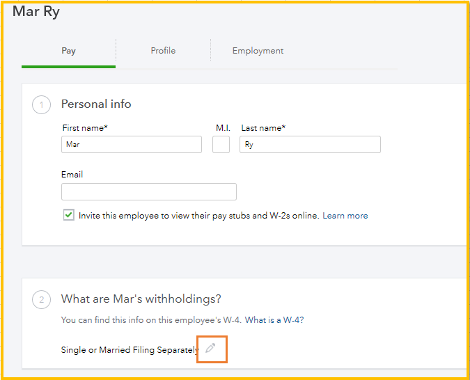 Setting up payroll. entering new employee. after I add employee