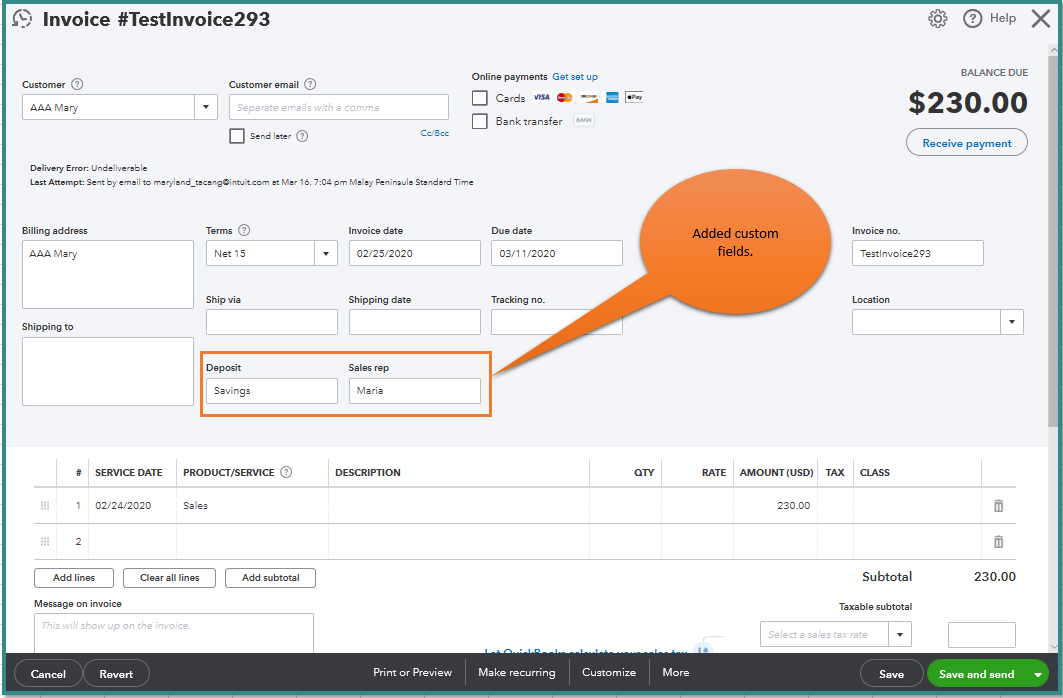 how-do-i-map-the-deposit-field-that-shows-on-invoices-to-a-liability