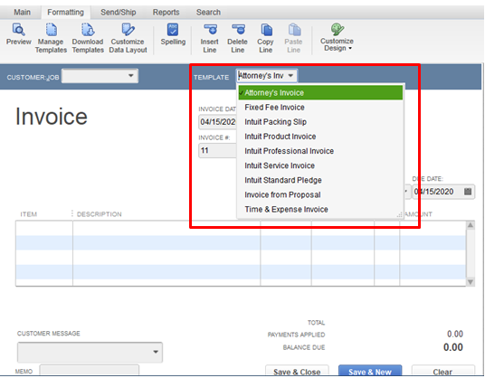 Access Invoicing Template from quickbooks.intuit.com