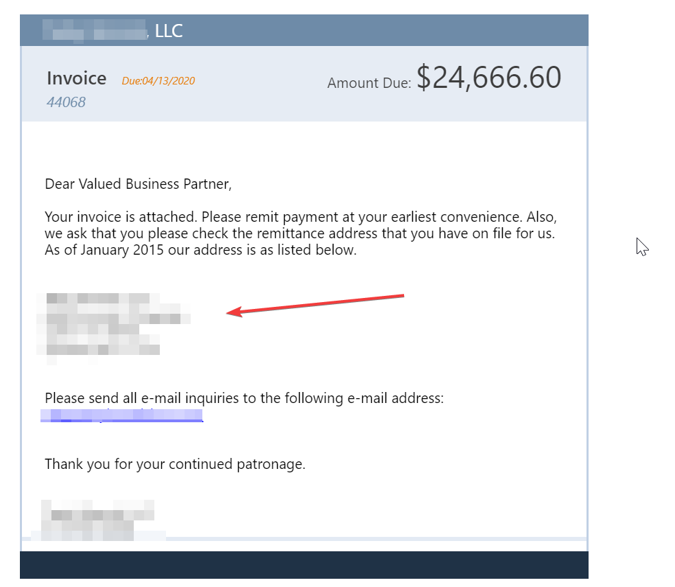 Solved Address Wrong On Invoice