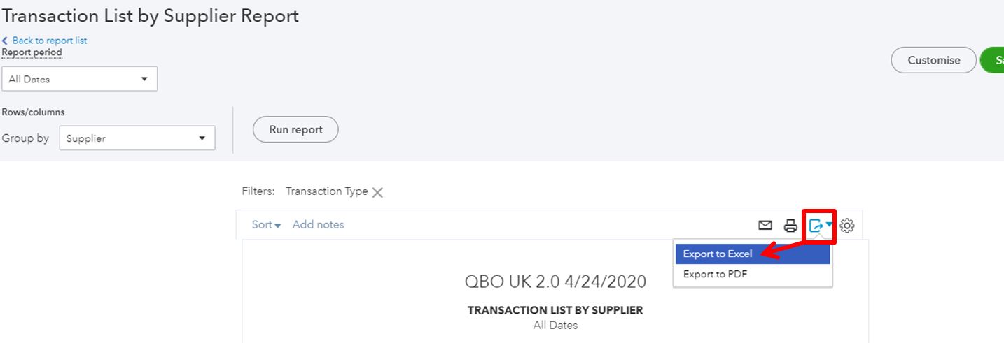 Solved Does Quickbooks Have The Facility To Export Supplier Payments 