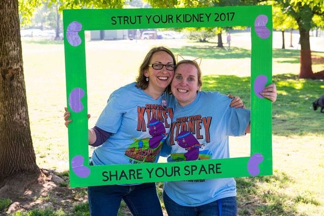 Lauren (left) and Jill (right) at one of NWKK’s annual fundraisers, Strut Your Kidney