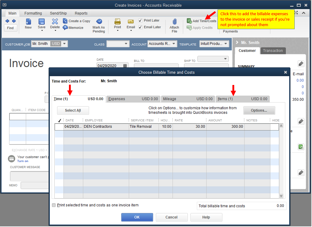 Solved: Customer tracking on expenses | QuickBooks Community