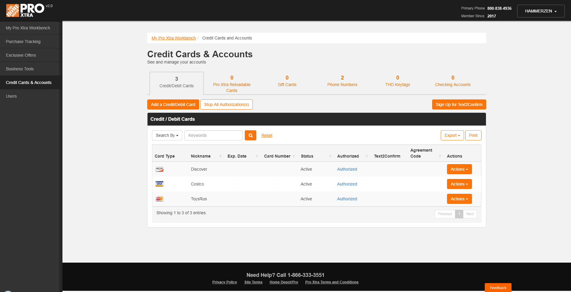 Credit Card Services - The Home Depot