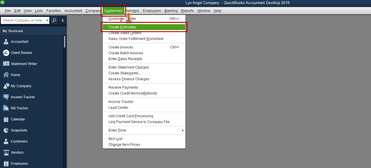 What are the steps to change the estimate number