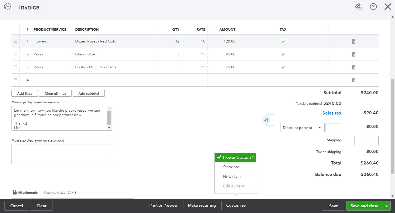 Solved Importing Custom Invoice Templates Into Quickbooks Online