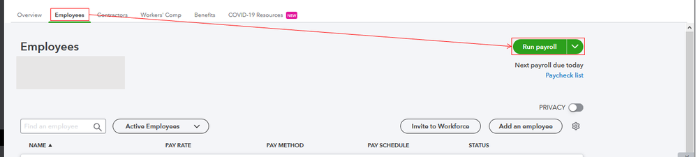 RunPayrollButtonOnTheEmployeesPage.PNG