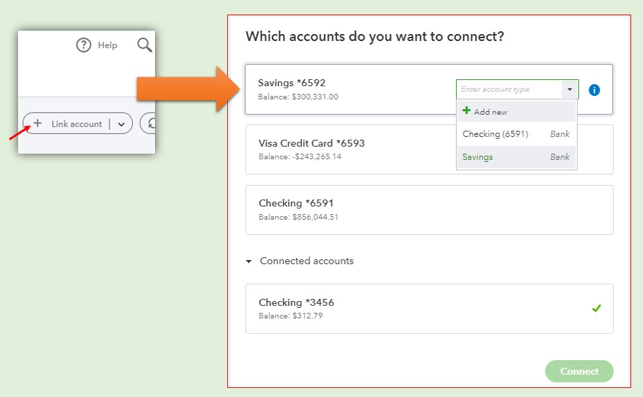 Connect  into QuickBooks Online