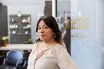 Hairstylist Brenda Maldonado welcomes clients at Bohemia Hair Studio